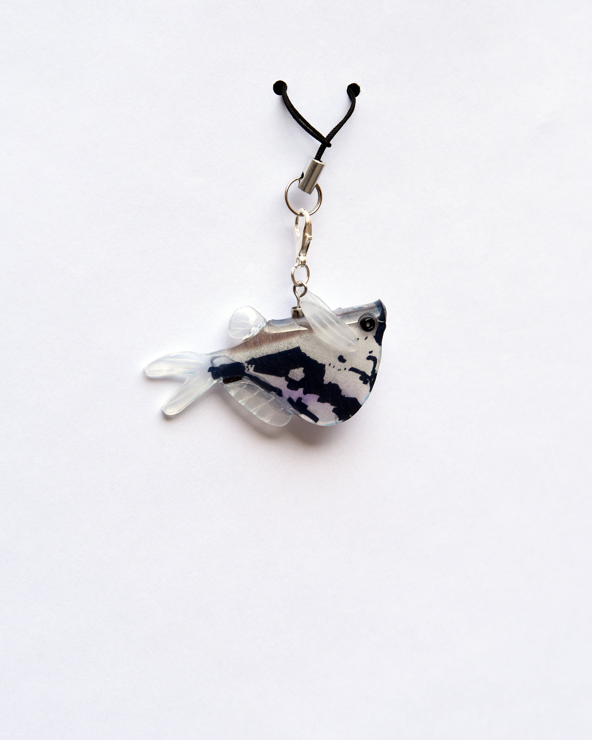 Pez hacha marmoleada charm